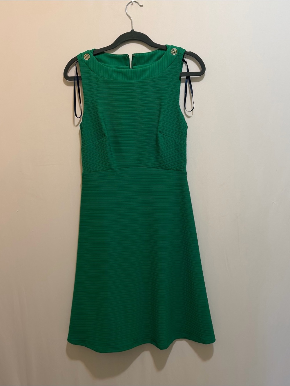 Tommy Hilfiger Emerald Green Sleeveless A-Line Dress NWT!